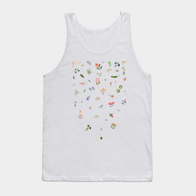 Falling Flowers Tank Top by AdrianaStore